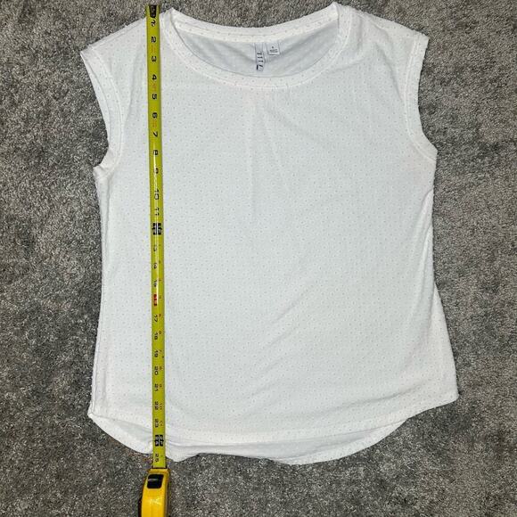 ELLE Size Small Professional Blouse Business Suit Shirt White - Picture 4 of 5